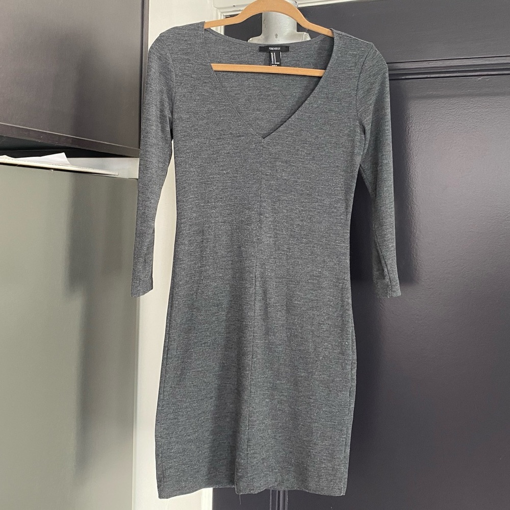 Simple Grey Dress (Stretchy material)